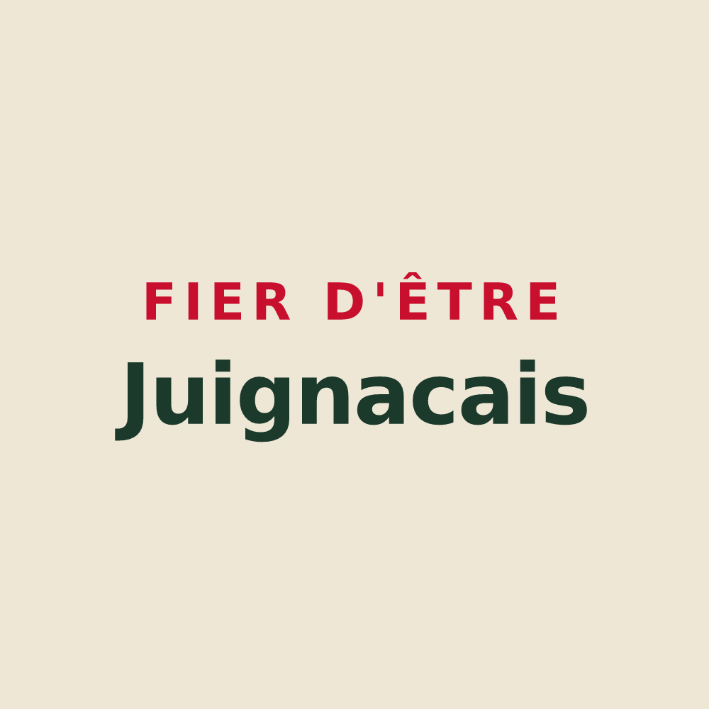 Tote bag « Fier d'être Juignacais » — design pour Juignac