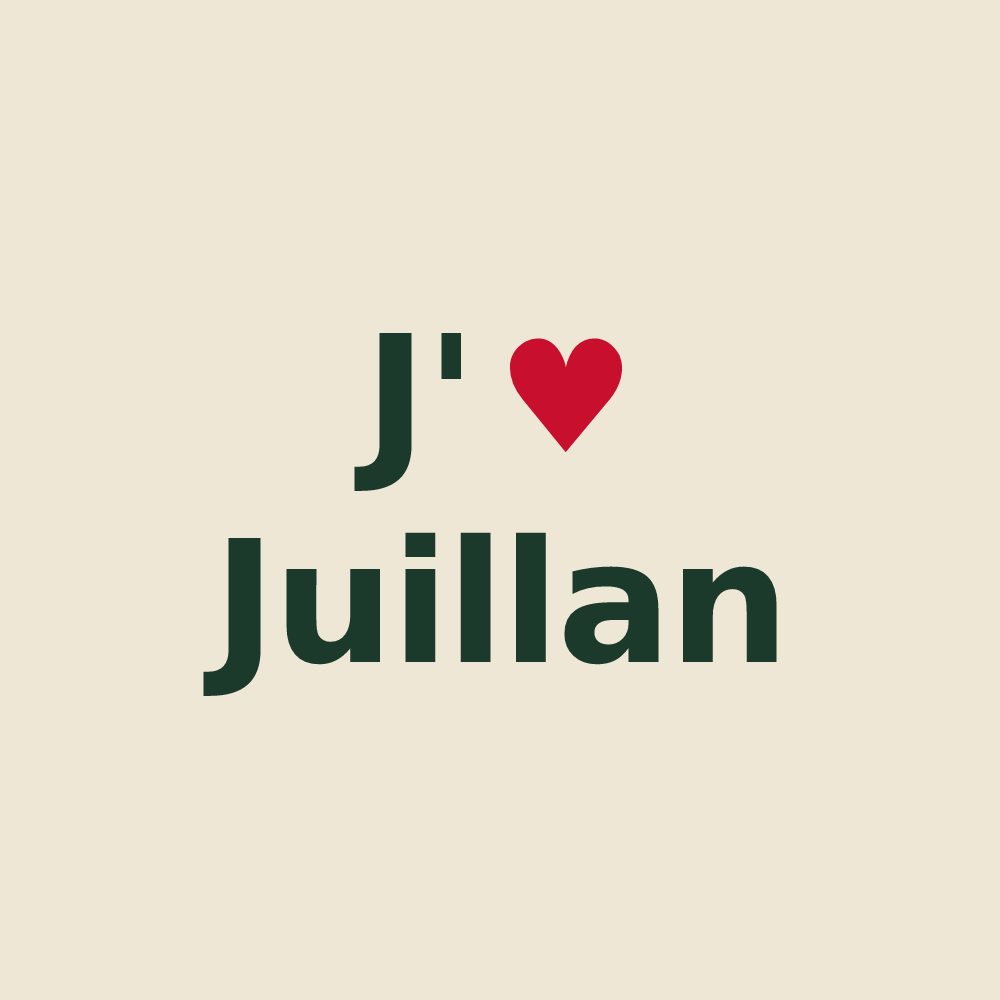Tote bag personnalisé Juillan — design J'aime Juillan
