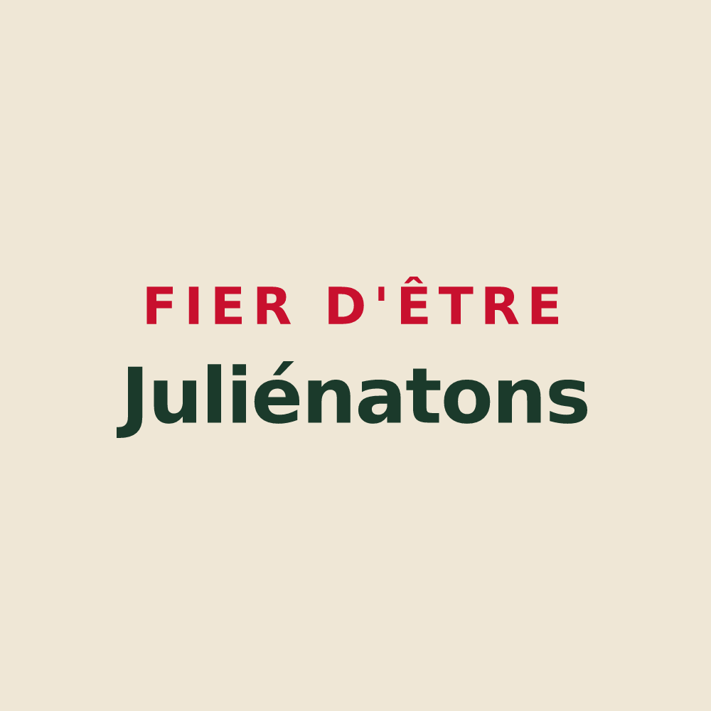 Tote bag « Fier d'être Juliénatons » — design pour Juliénas