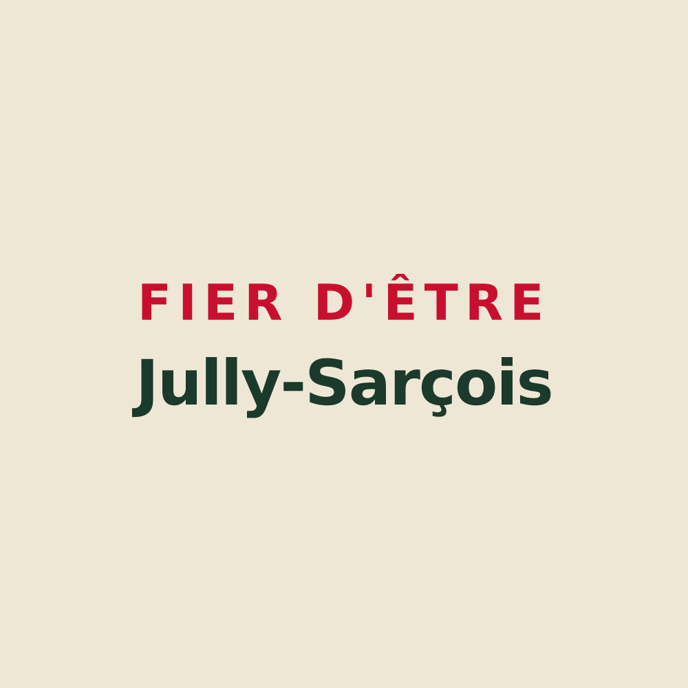 Tote bag « Fier d'être Jully-Sarçois » — design pour Jully-sur-Sarce