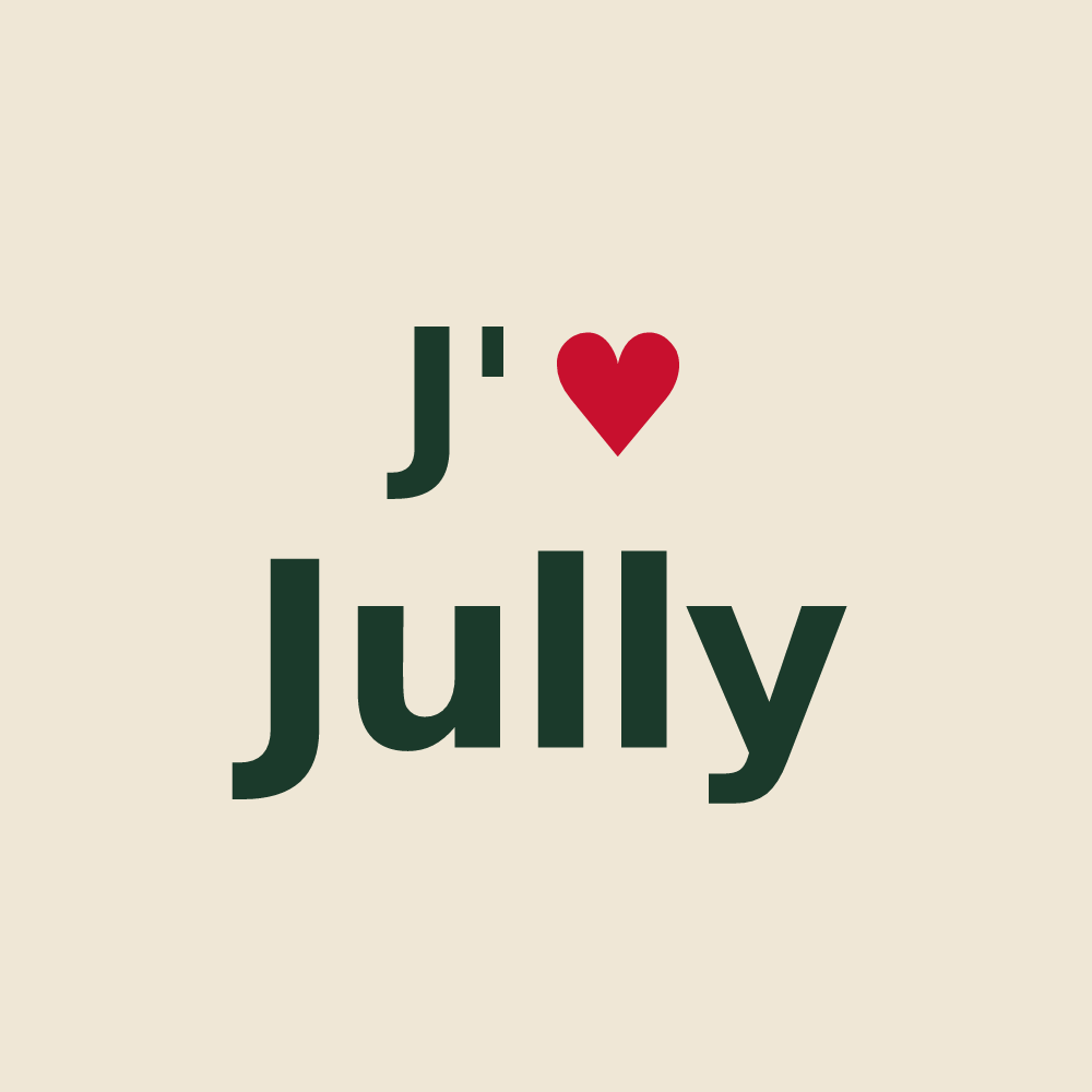 Tote bag personnalisé Jully — design J'aime Jully