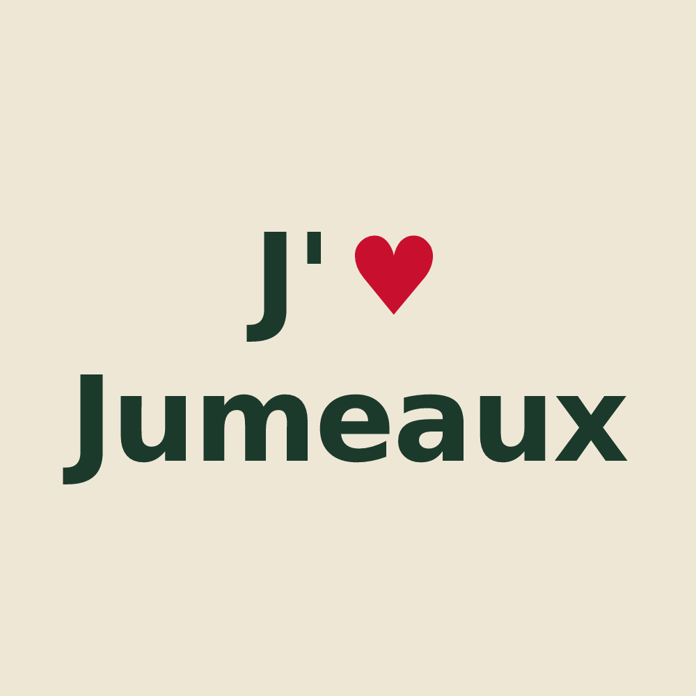 Tote bag personnalisé Jumeaux — design J'aime Jumeaux