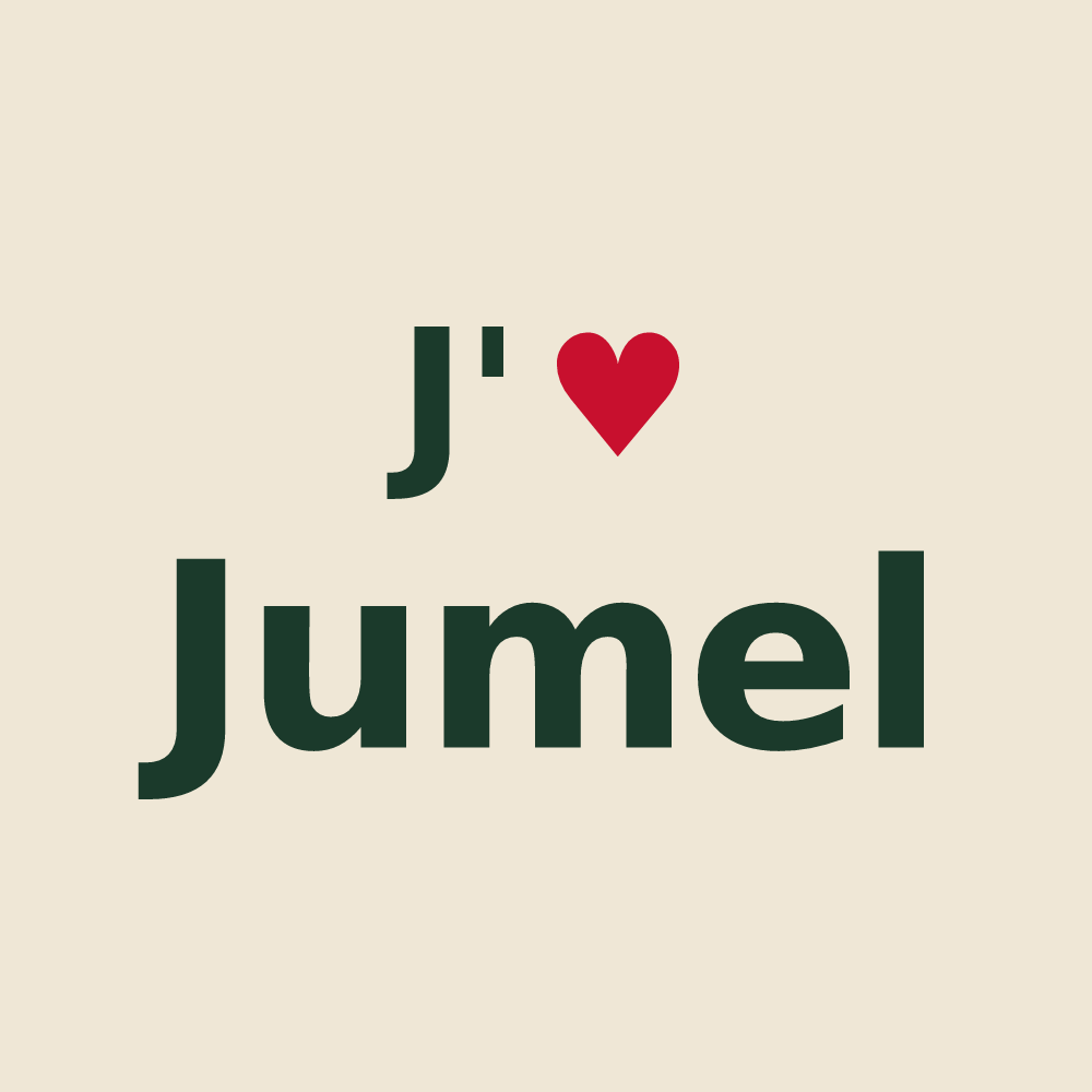 Tote bag personnalisé Jumel — design J'aime Jumel