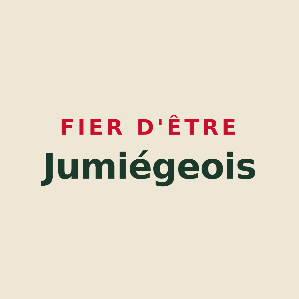Tote bag « Fier d'être Jumiégeois » — design pour Jumièges