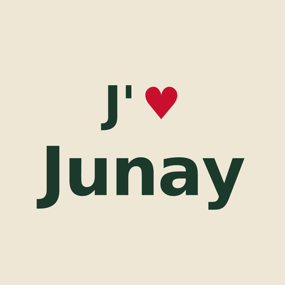 Tote bag personnalisé Junay — design J'aime Junay