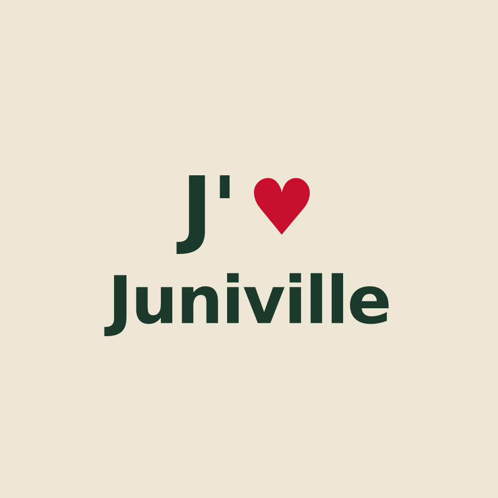 Tote bag personnalisé Juniville — design J'aime Juniville