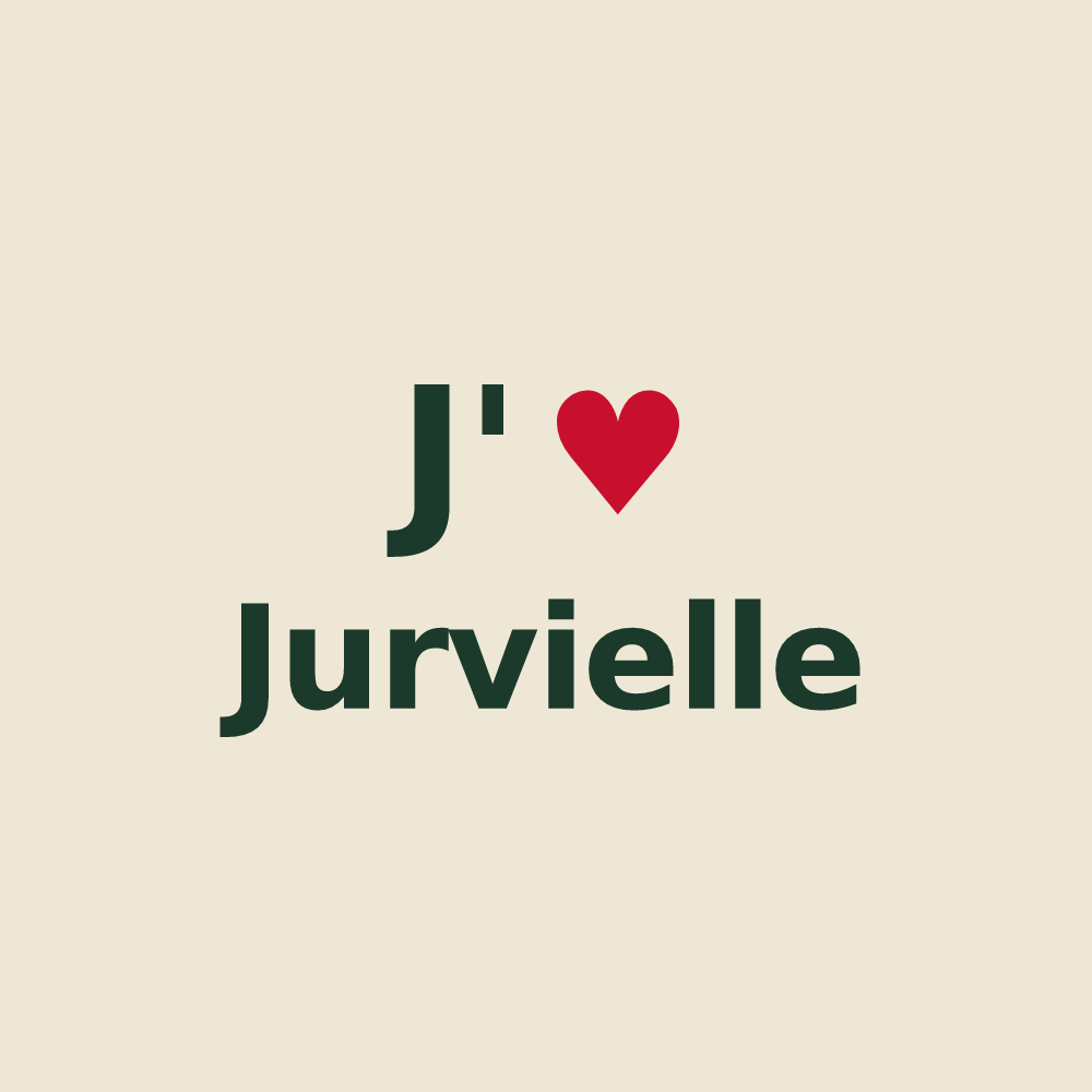 Tote bag personnalisé Jurvielle — design J'aime Jurvielle
