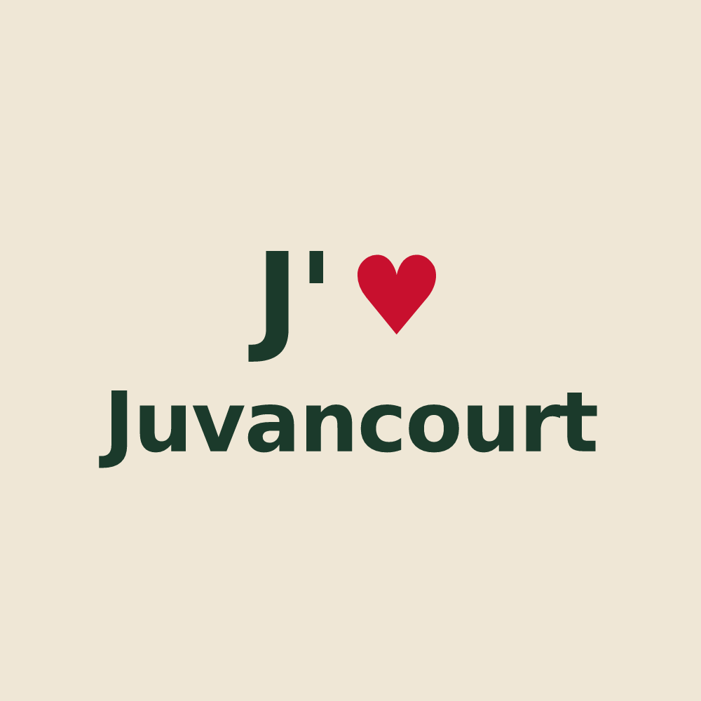 Tote bag personnalisé Juvancourt — design J'aime Juvancourt