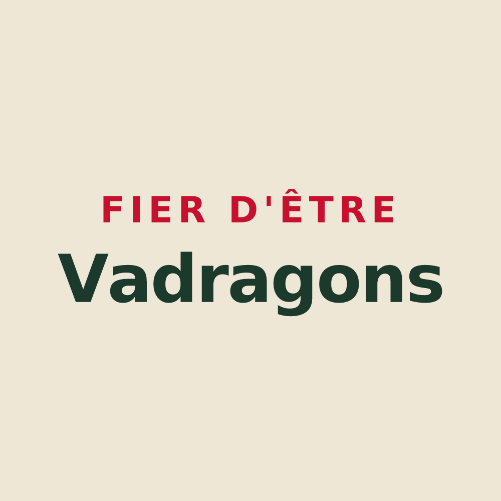 Tote bag « Fier d'être Vadragons » — design pour Juzanvigny