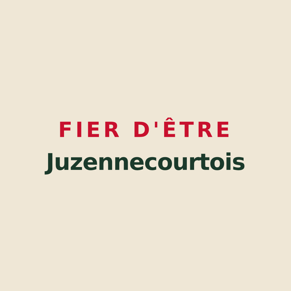 Tote bag « Fier d'être Juzennecourtois » — design pour Juzennecourt