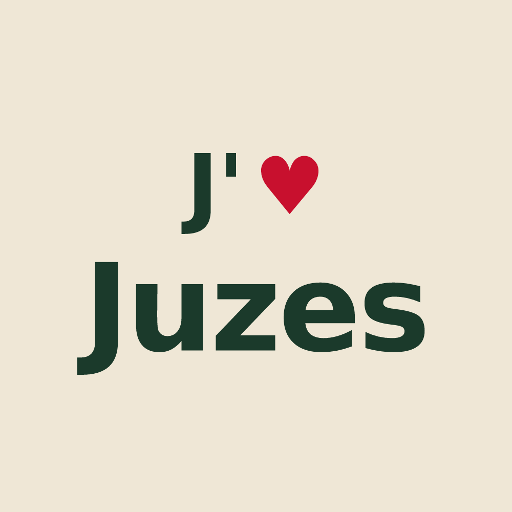 Tote bag personnalisé Juzes — design J'aime Juzes