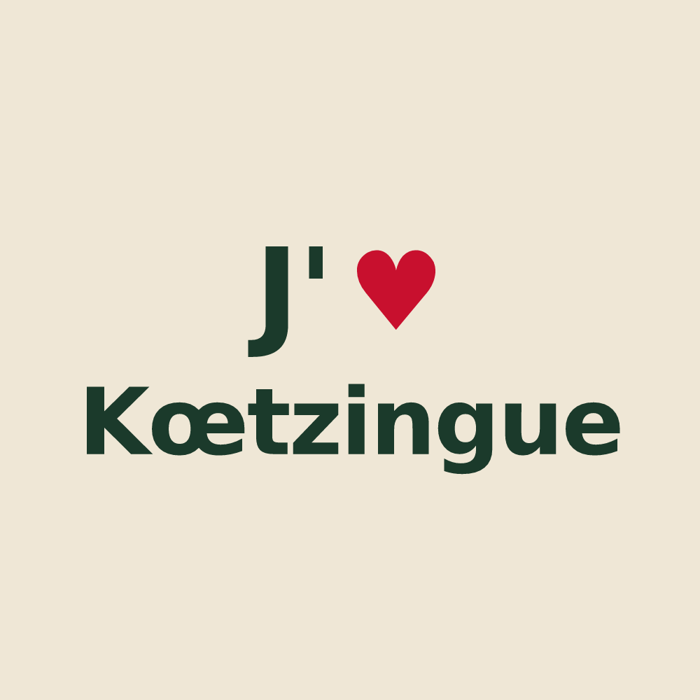 Tote bag personnalisé Kœtzingue — design J'aime Kœtzingue