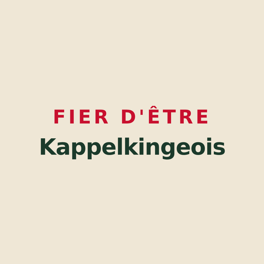 Tote bag « Fier d'être Kappelkingeois » — design pour Kappelkinger