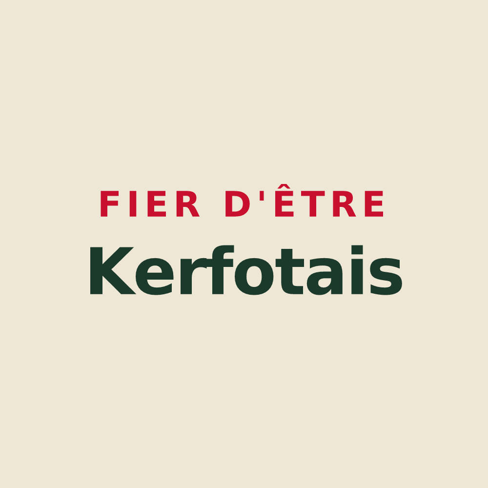 Tote bag « Fier d'être Kerfotais » — design pour Kerfot