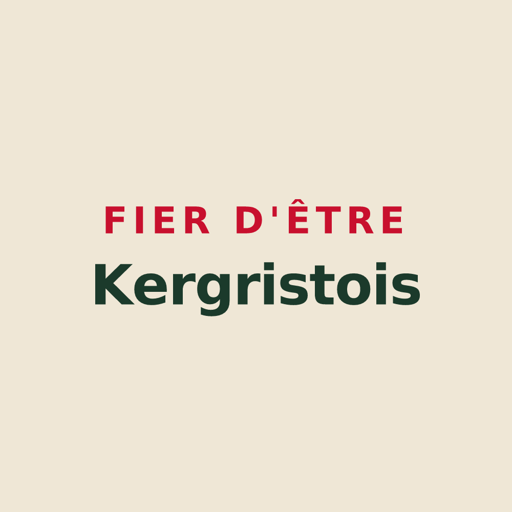 Tote bag « Fier d'être Kergristois » — design pour Kergrist