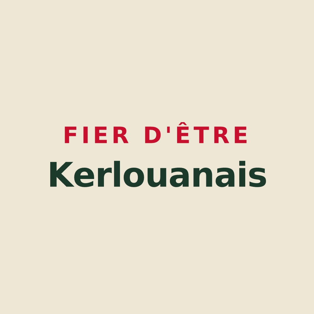 Tote bag « Fier d'être Kerlouanais » — design pour Kerlouan