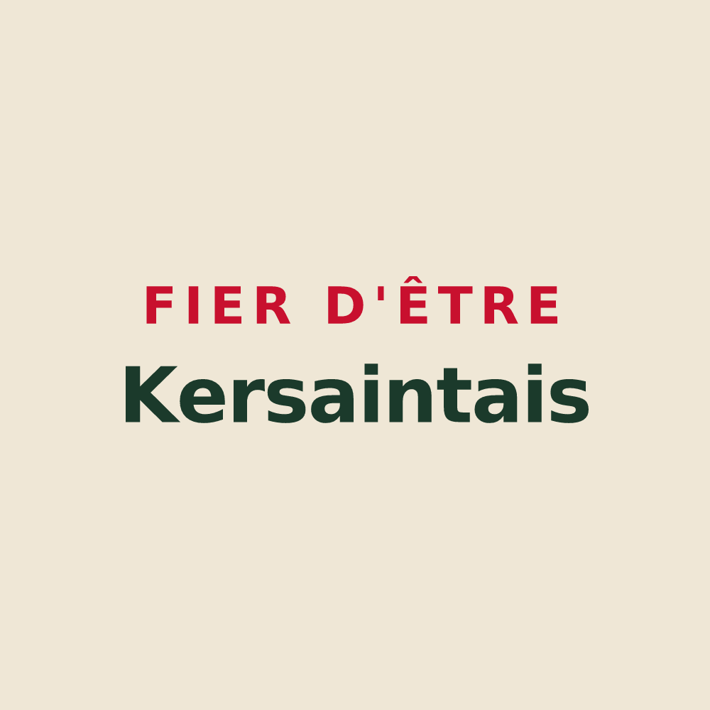 Tote bag « Fier d'être Kersaintais » — design pour Kersaint-Plabennec