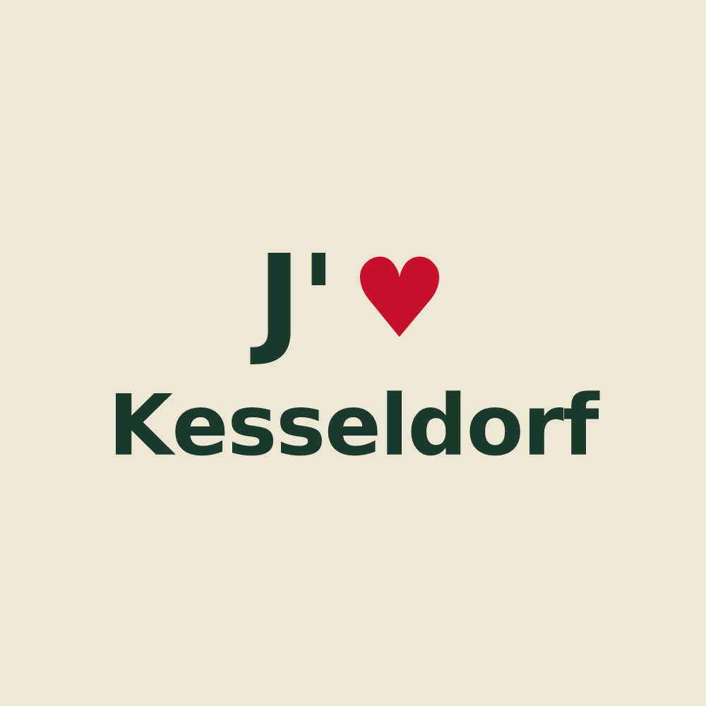 Tote bag personnalisé Kesseldorf — design J'aime Kesseldorf