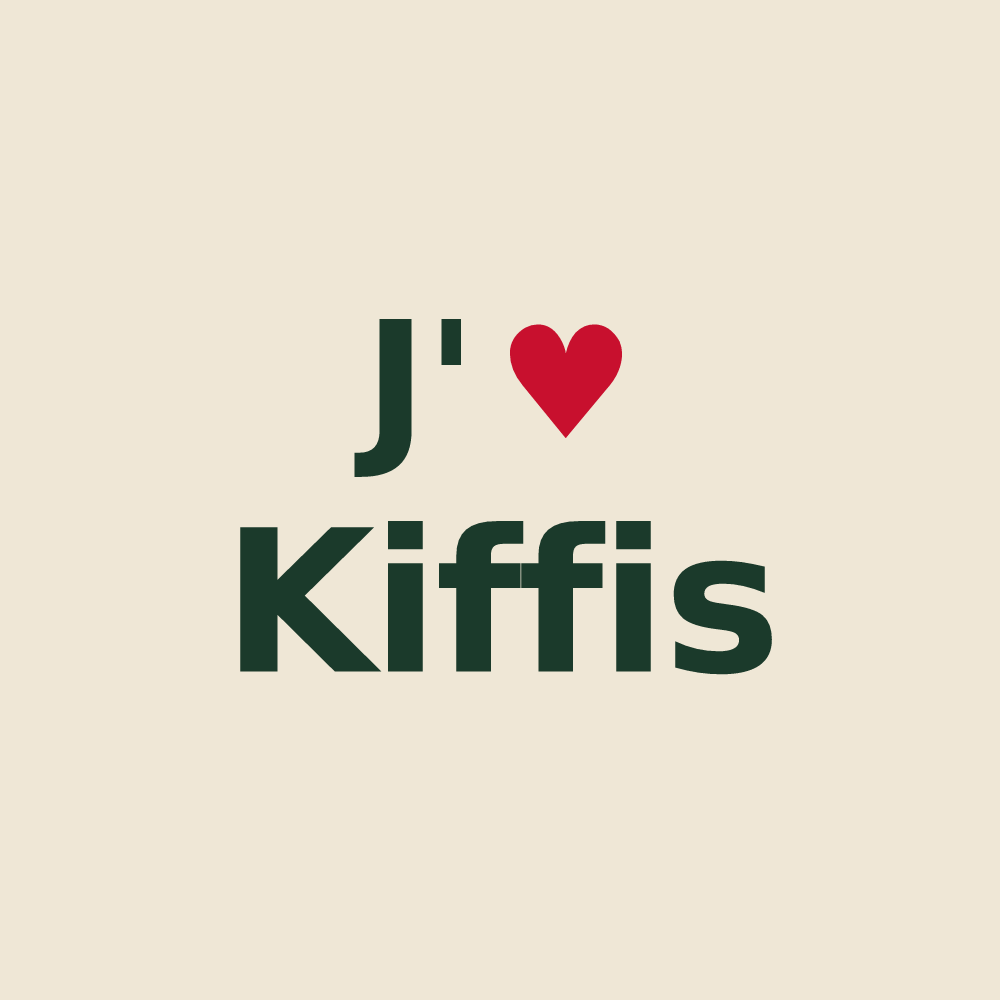 Tote bag personnalisé Kiffis — design J'aime Kiffis