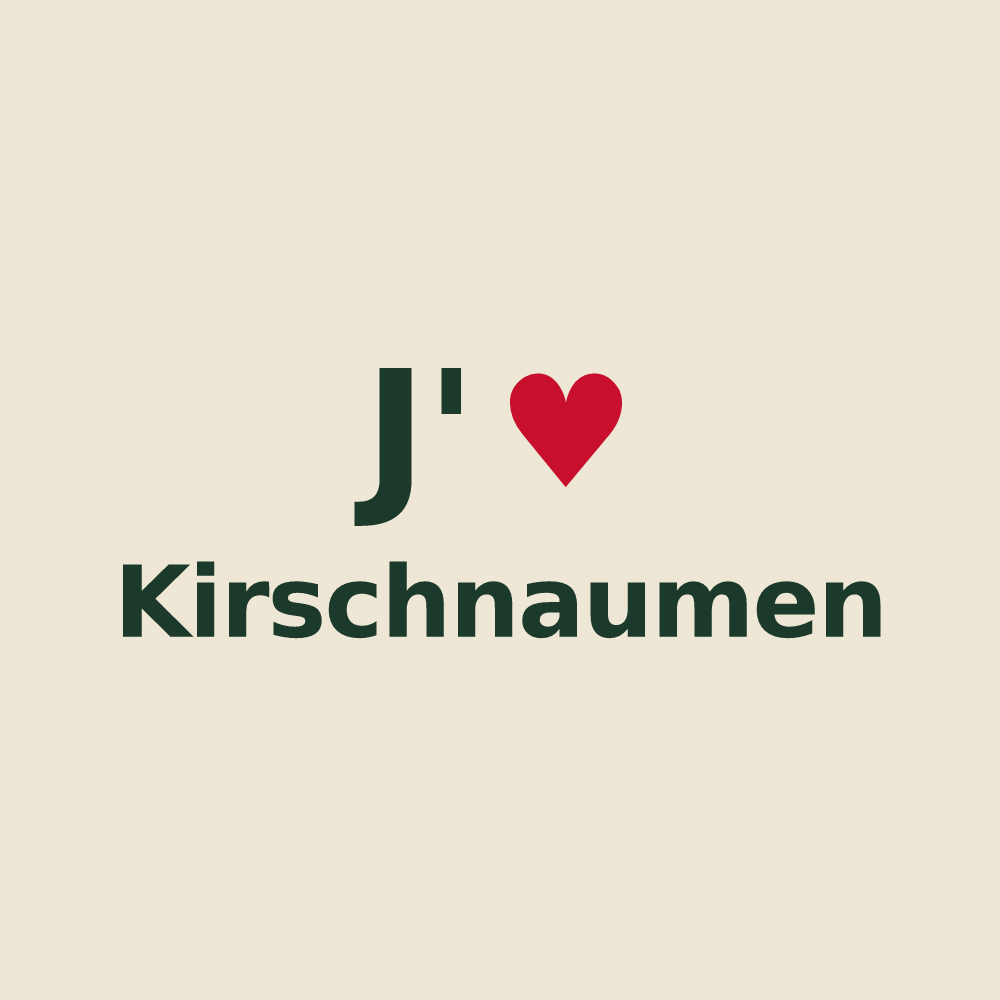 Tote bag personnalisé Kirschnaumen — design J'aime Kirschnaumen