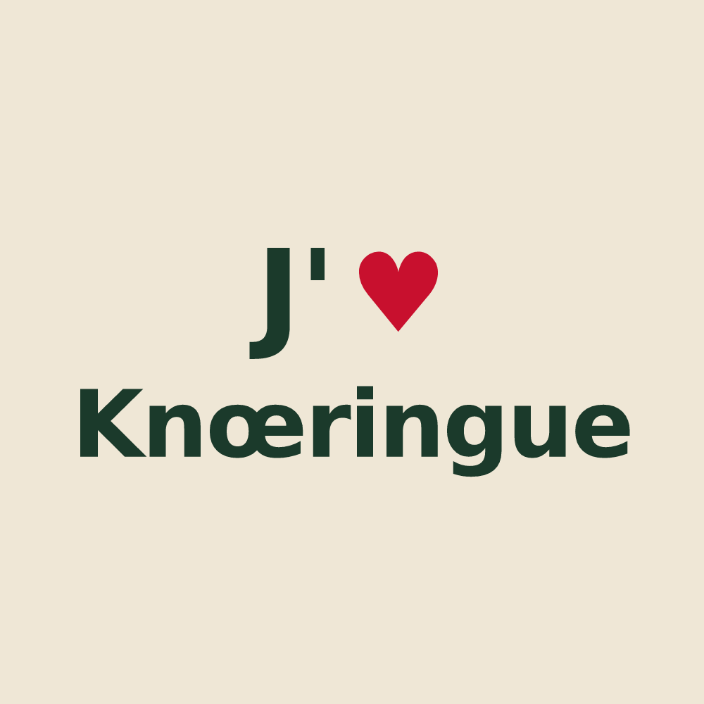 Tote bag personnalisé Knœringue — design J'aime Knœringue