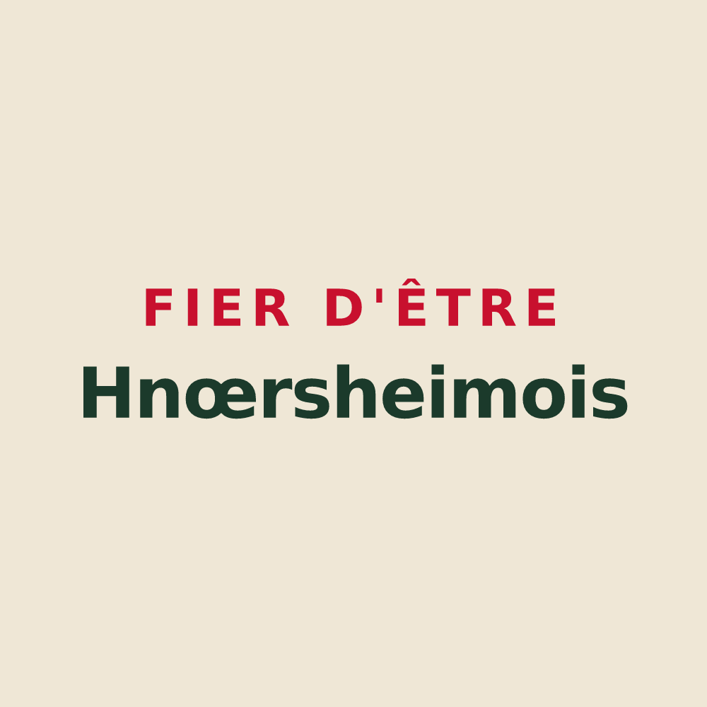 Tote bag « Fier d'être Hnœrsheimois » — design pour Knœrsheim