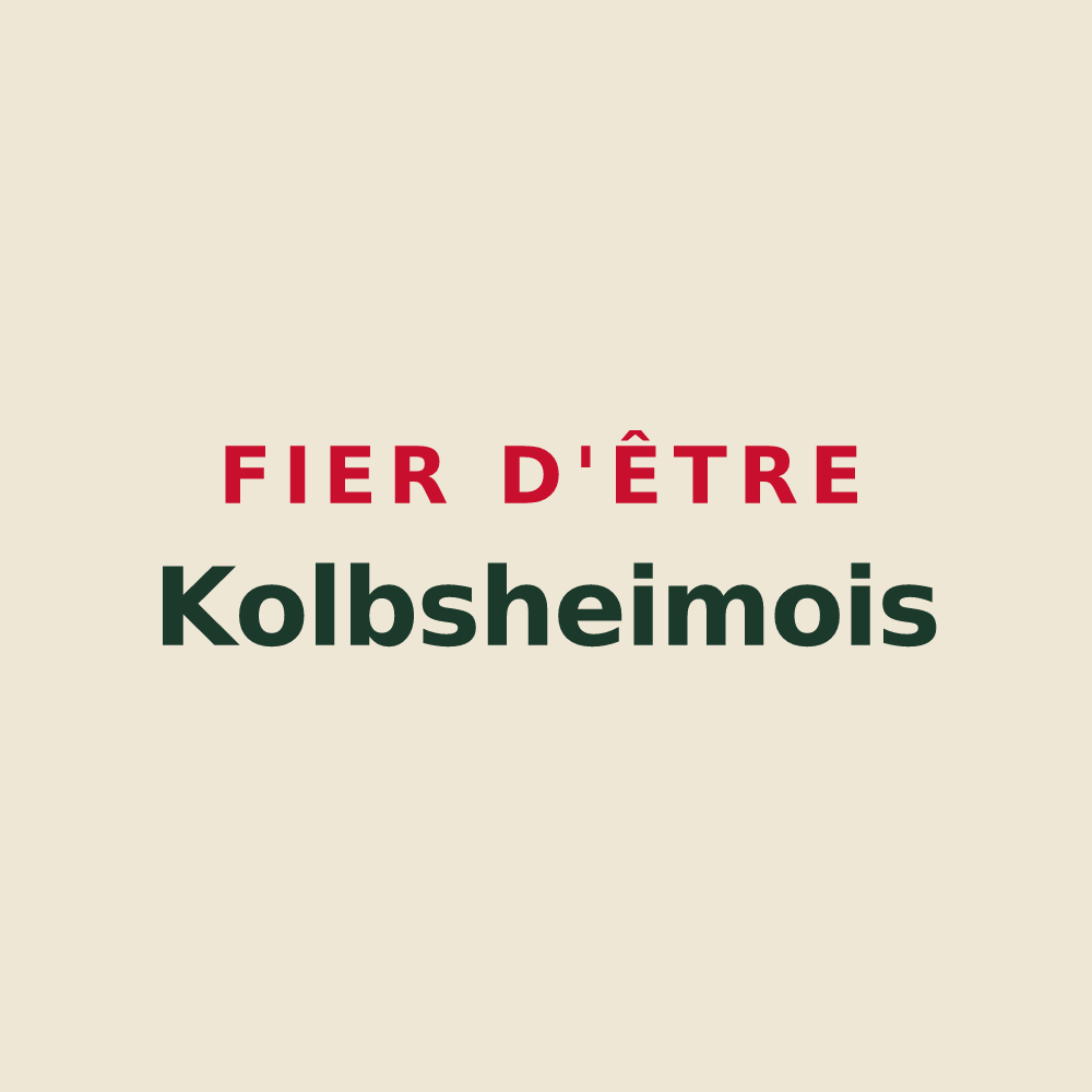Tote bag « Fier d'être Kolbsheimois » — design pour Kolbsheim
