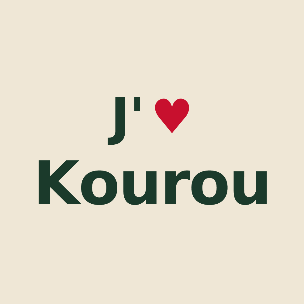 Tote bag personnalisé Kourou — design J'aime Kourou