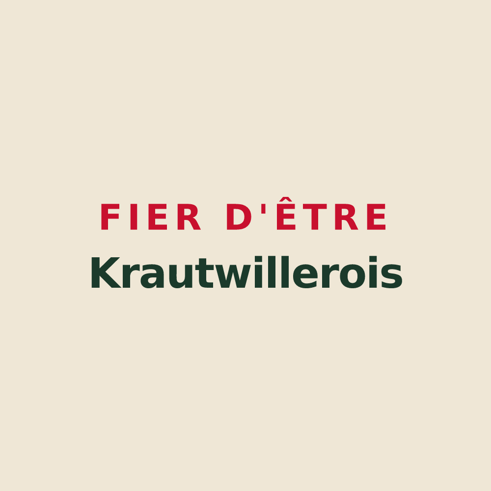 Tote bag « Fier d'être Krautwillerois » — design pour Krautwiller