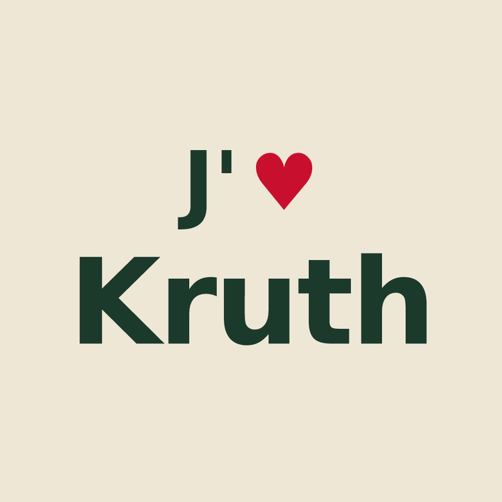 Tote bag personnalisé Kruth — design J'aime Kruth