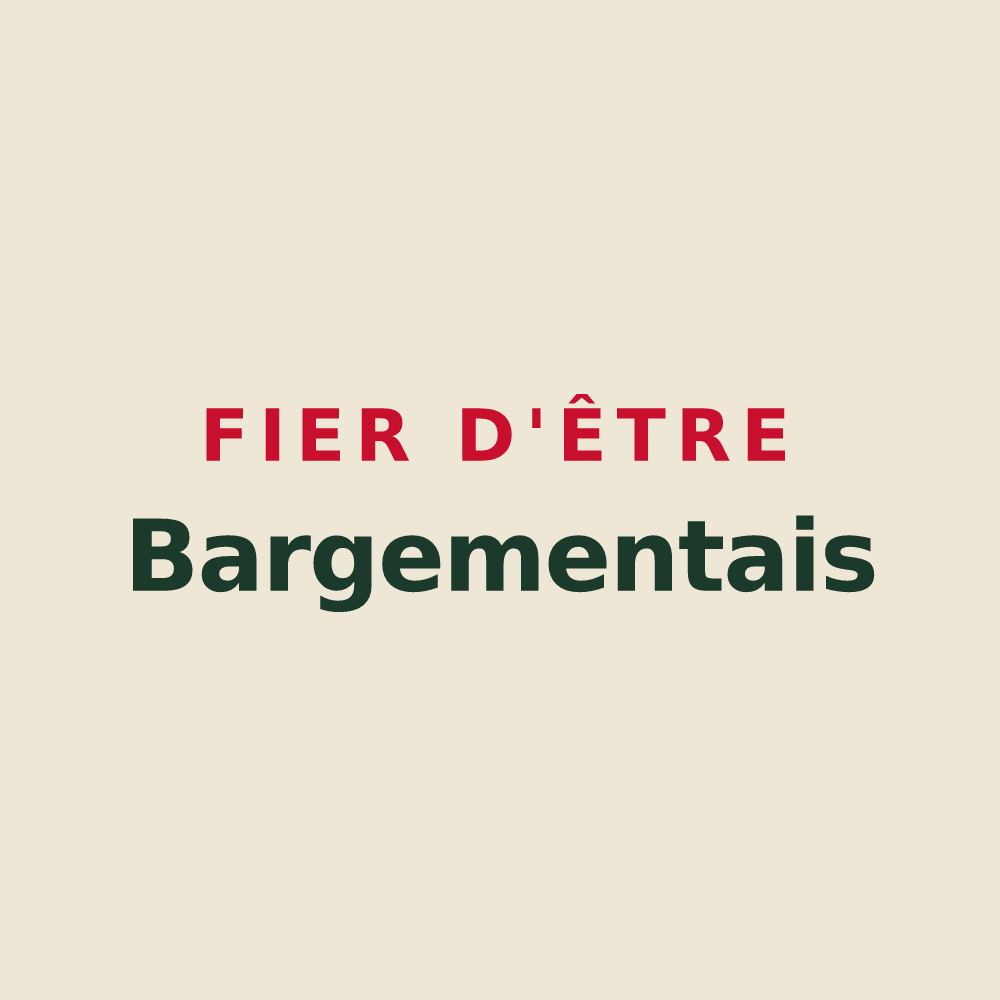 Tote bag « Fier d'être Bargementais » — design pour L'Abergement-Sainte-Colombe