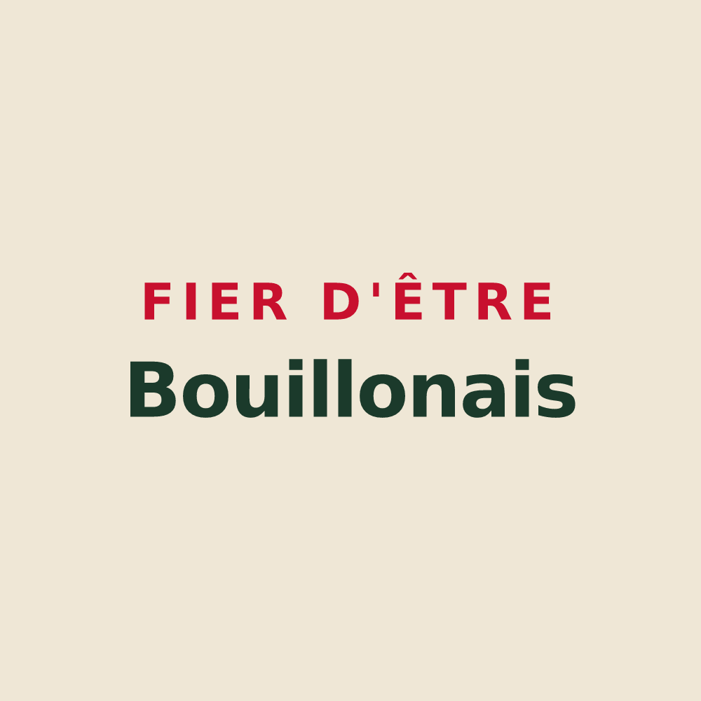 Tote bag « Fier d'être Bouillonais » — design pour L'Ajoupa-Bouillon