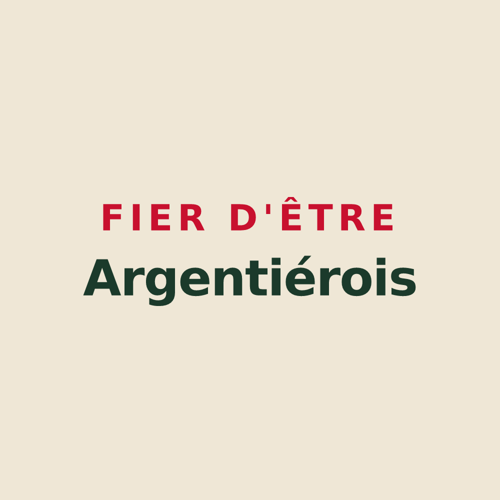 Tote bag « Fier d'être Argentiérois » — design pour L'Argentière-la-Bessée