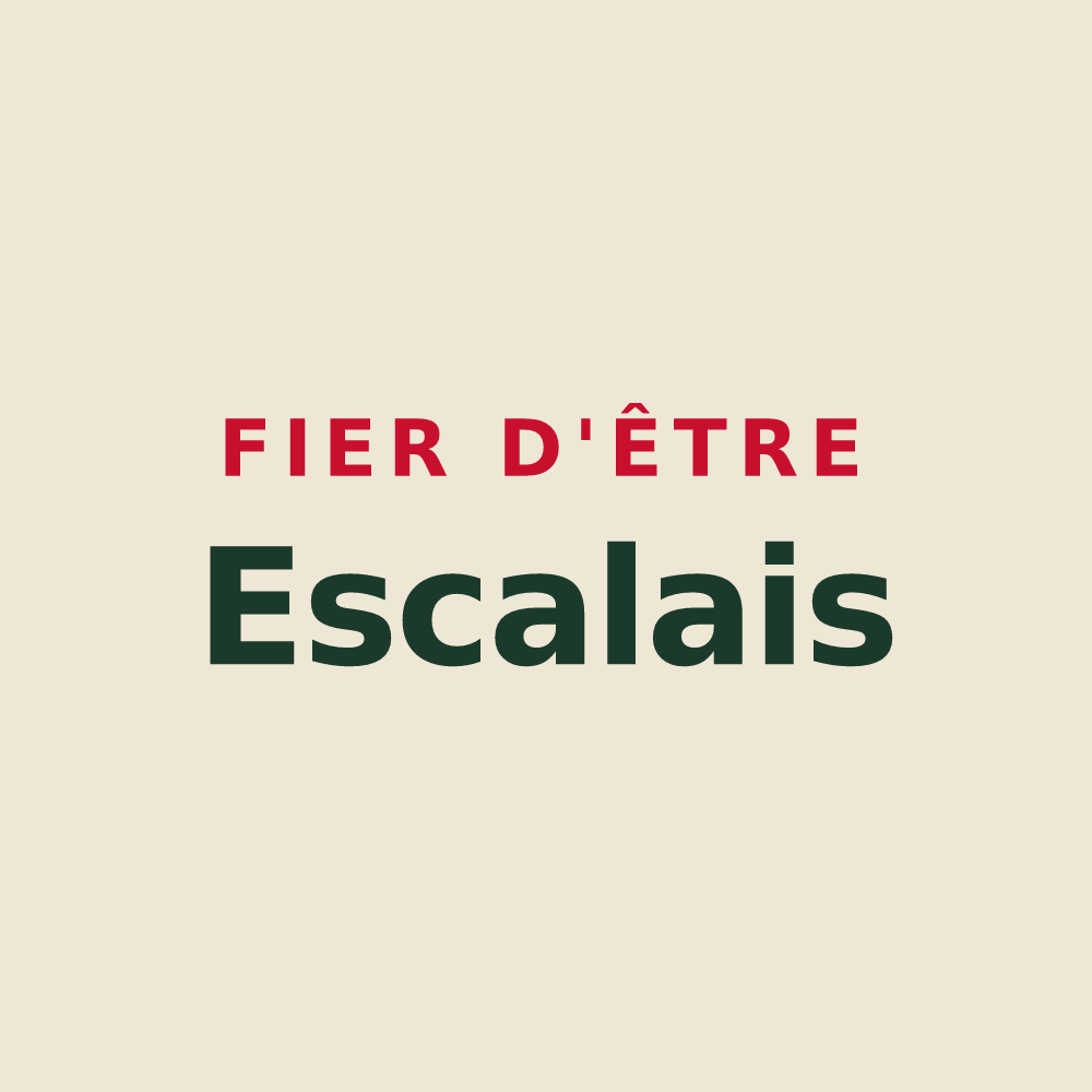 Tote bag « Fier d'être Escalais » — design pour L'Escale
