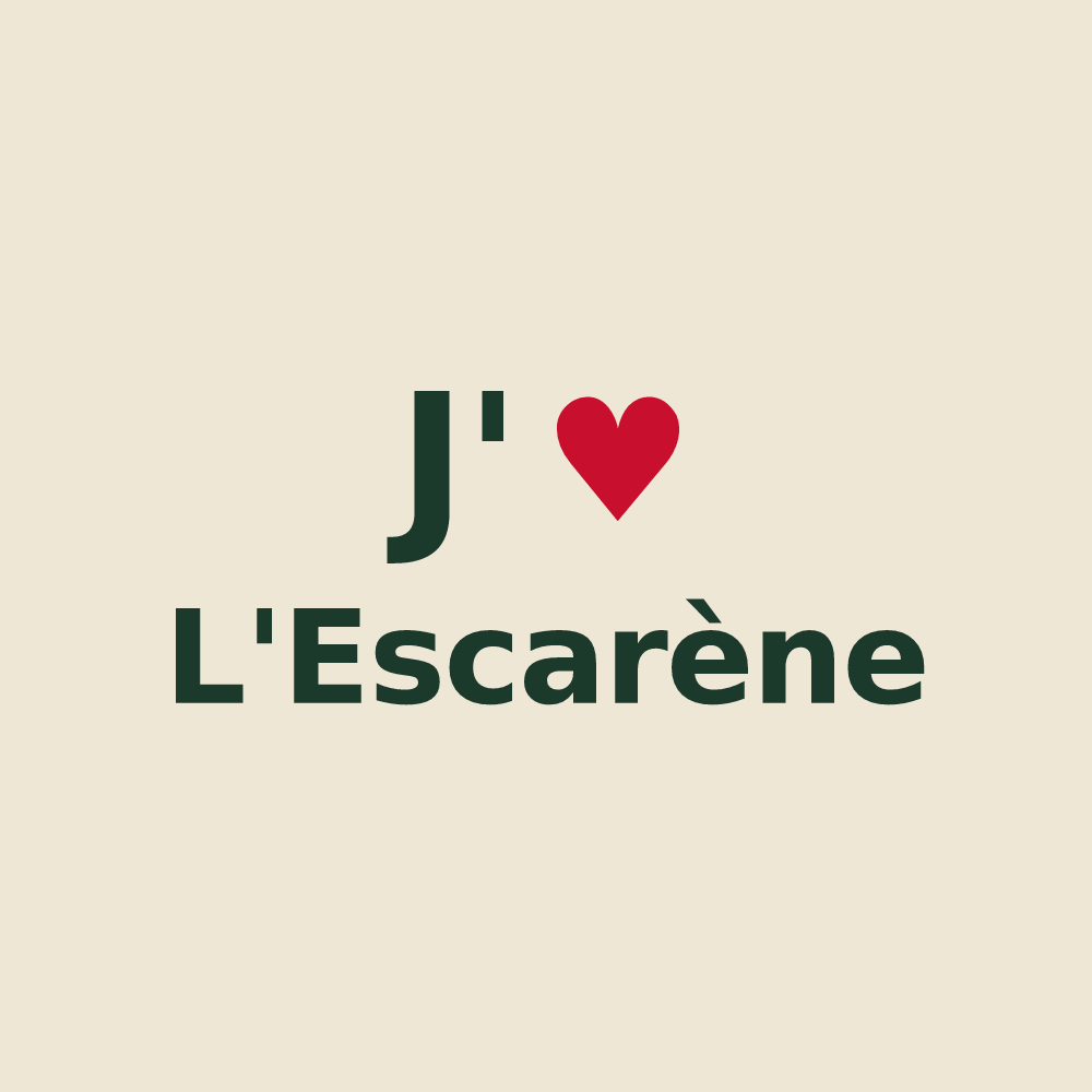 Tote bag personnalisé L'Escarène — design J'aime L'Escarène