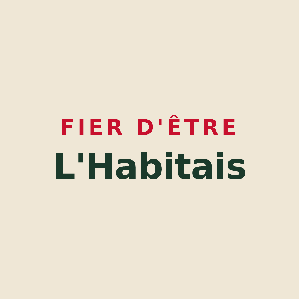 Tote bag « Fier d'être L'Habitais » — design pour L'Habit