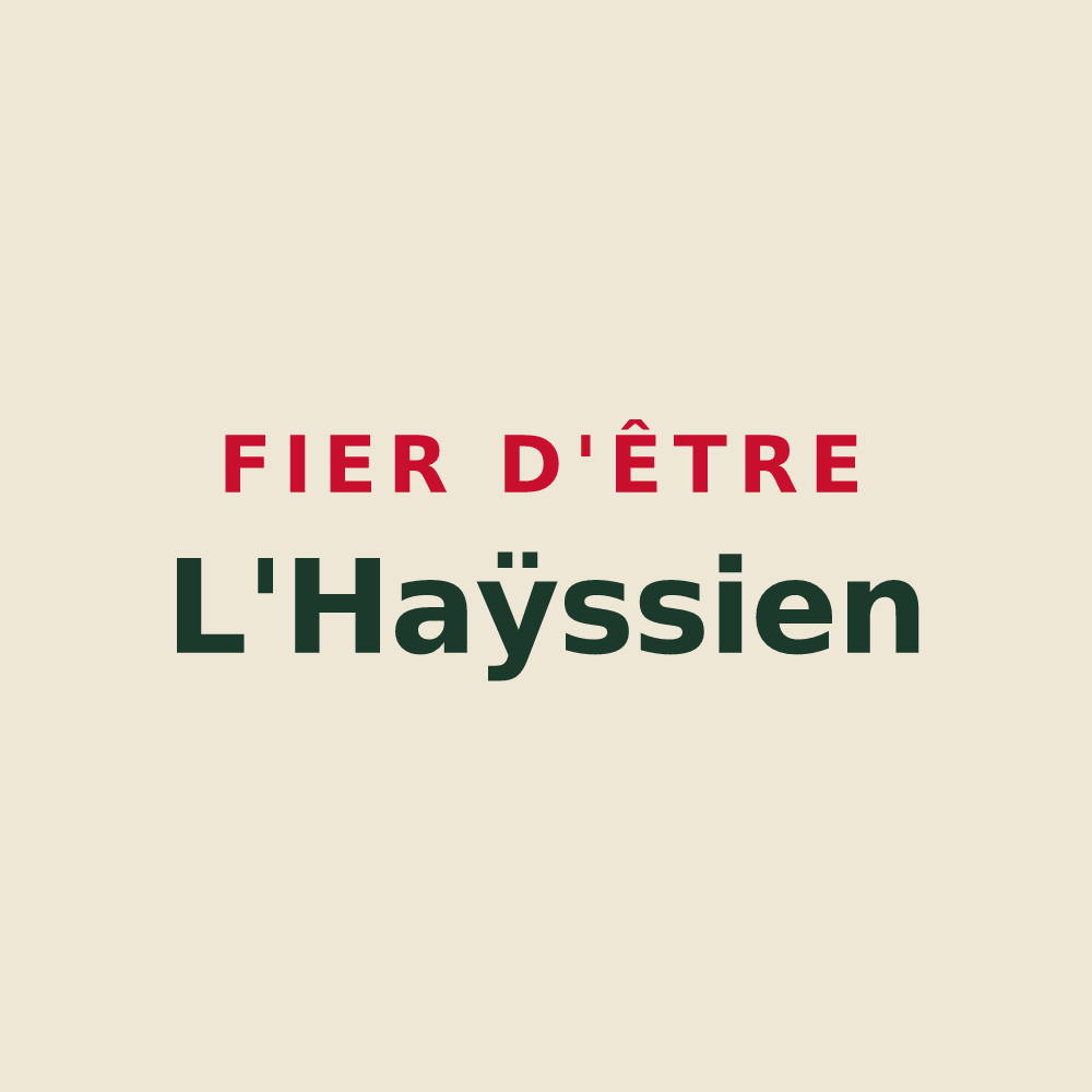 Tote bag « Fier d'être L'Haÿssien » — design pour L'Haÿ-les-Roses