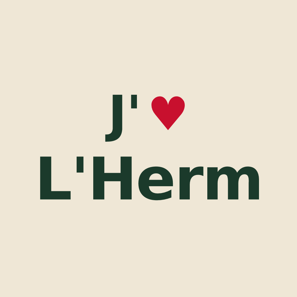 Tote bag personnalisé L'Herm — design J'aime L'Herm