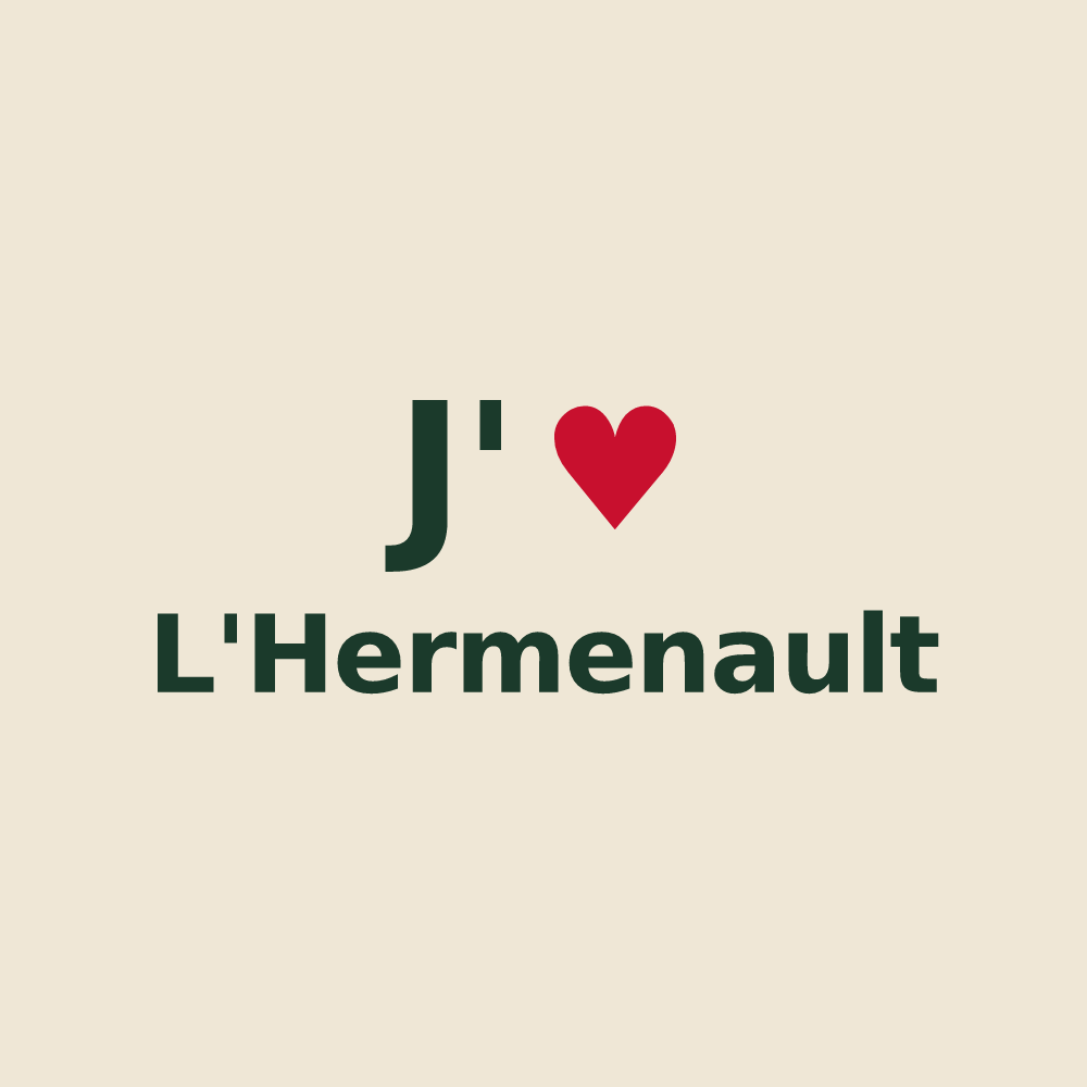 Tote bag personnalisé L'Hermenault — design J'aime L'Hermenault