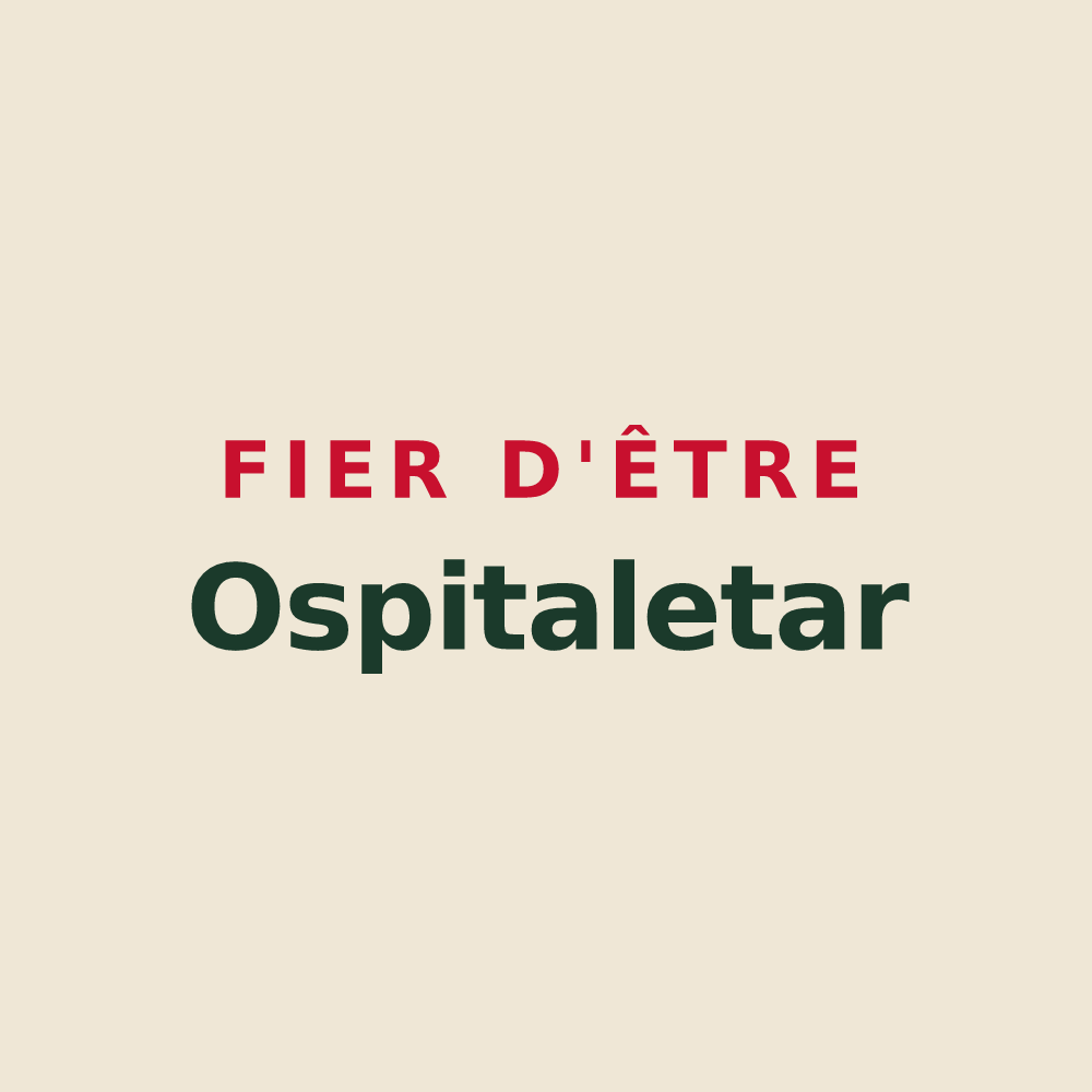 Tote bag « Fier d'être Ospitaletar » — design pour L'Hôpital-Saint-Blaise