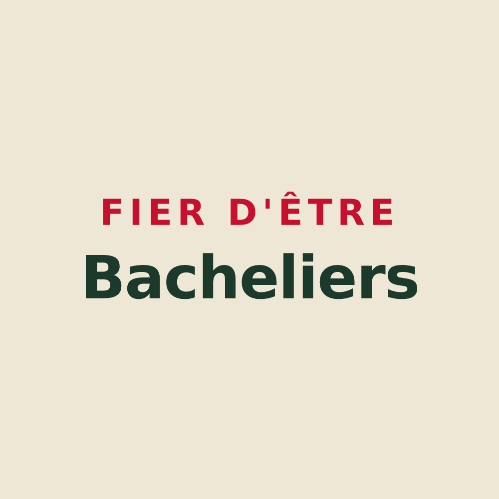 Tote bag « Fier d'être Bacheliers » — design pour La Bachellerie
