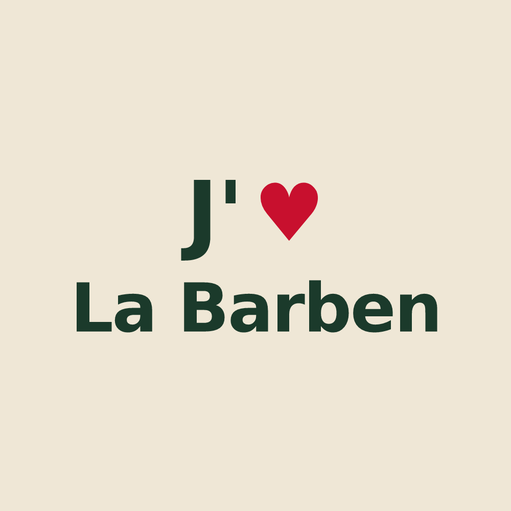Tote bag personnalisé La Barben — design J'aime La Barben