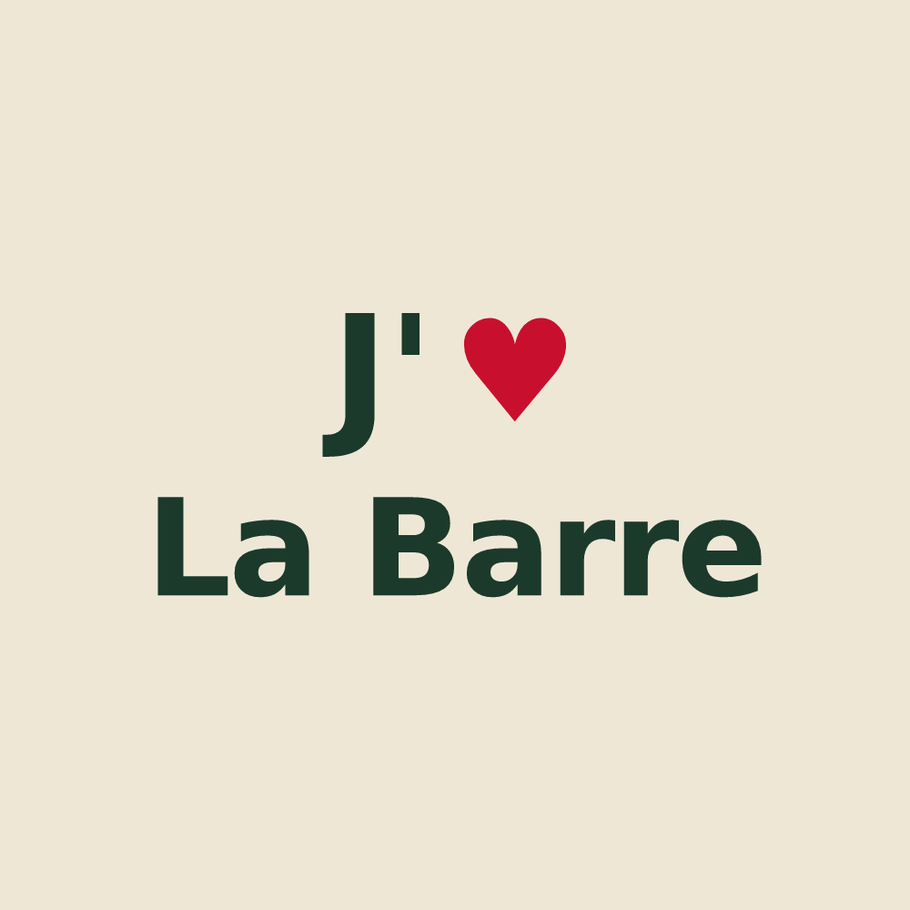 Tote bag personnalisé La Barre — design J'aime La Barre