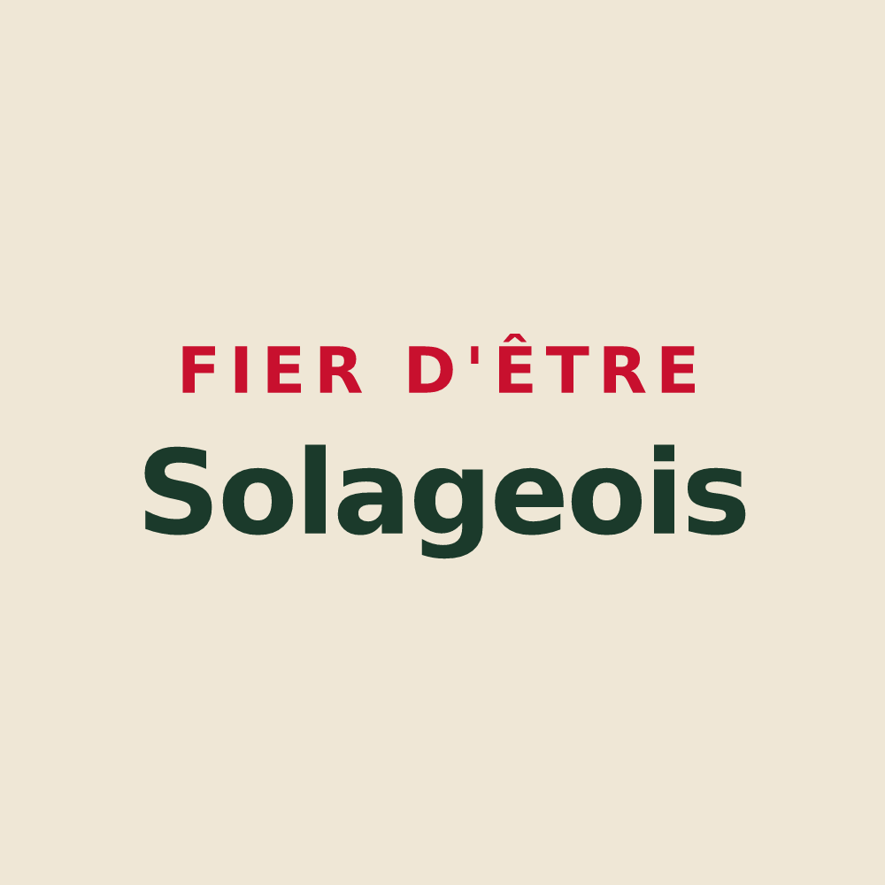 Tote bag « Fier d'être Solageois » — design pour La Bastide-Solages