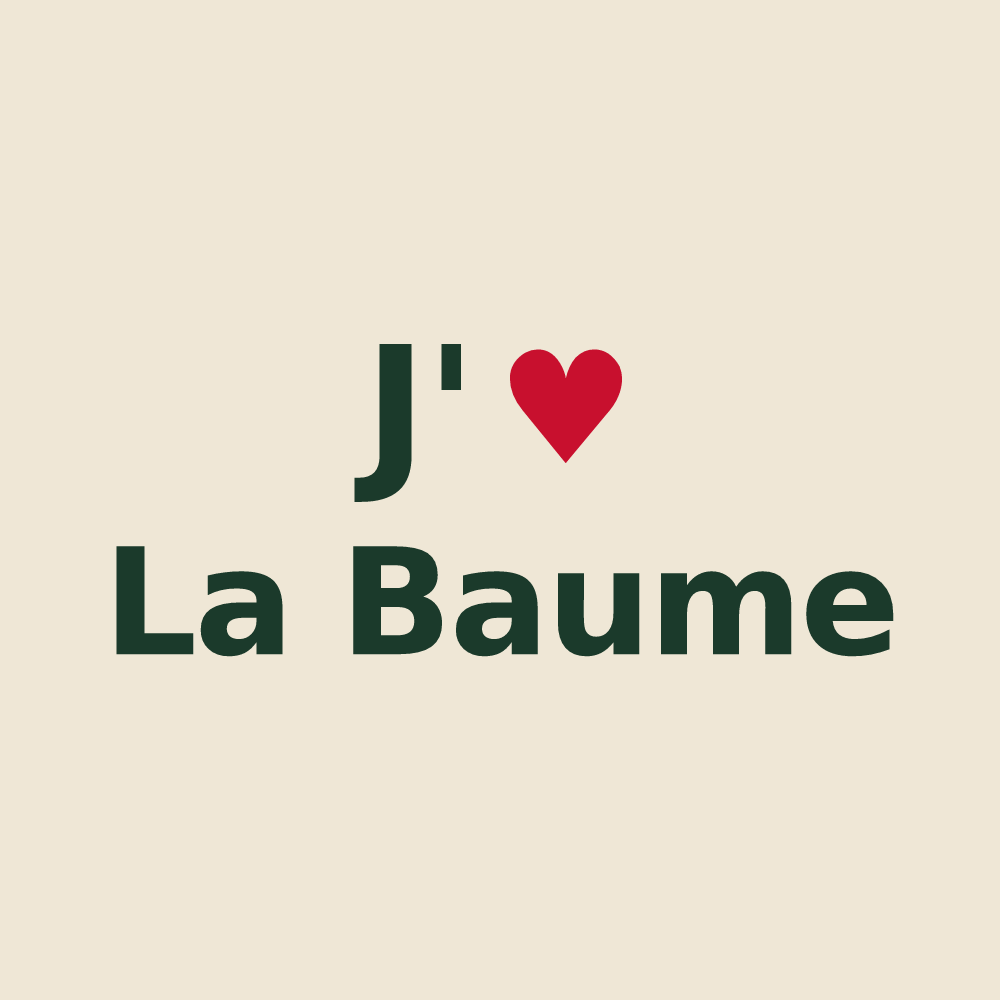 Tote bag personnalisé La Baume — design J'aime La Baume