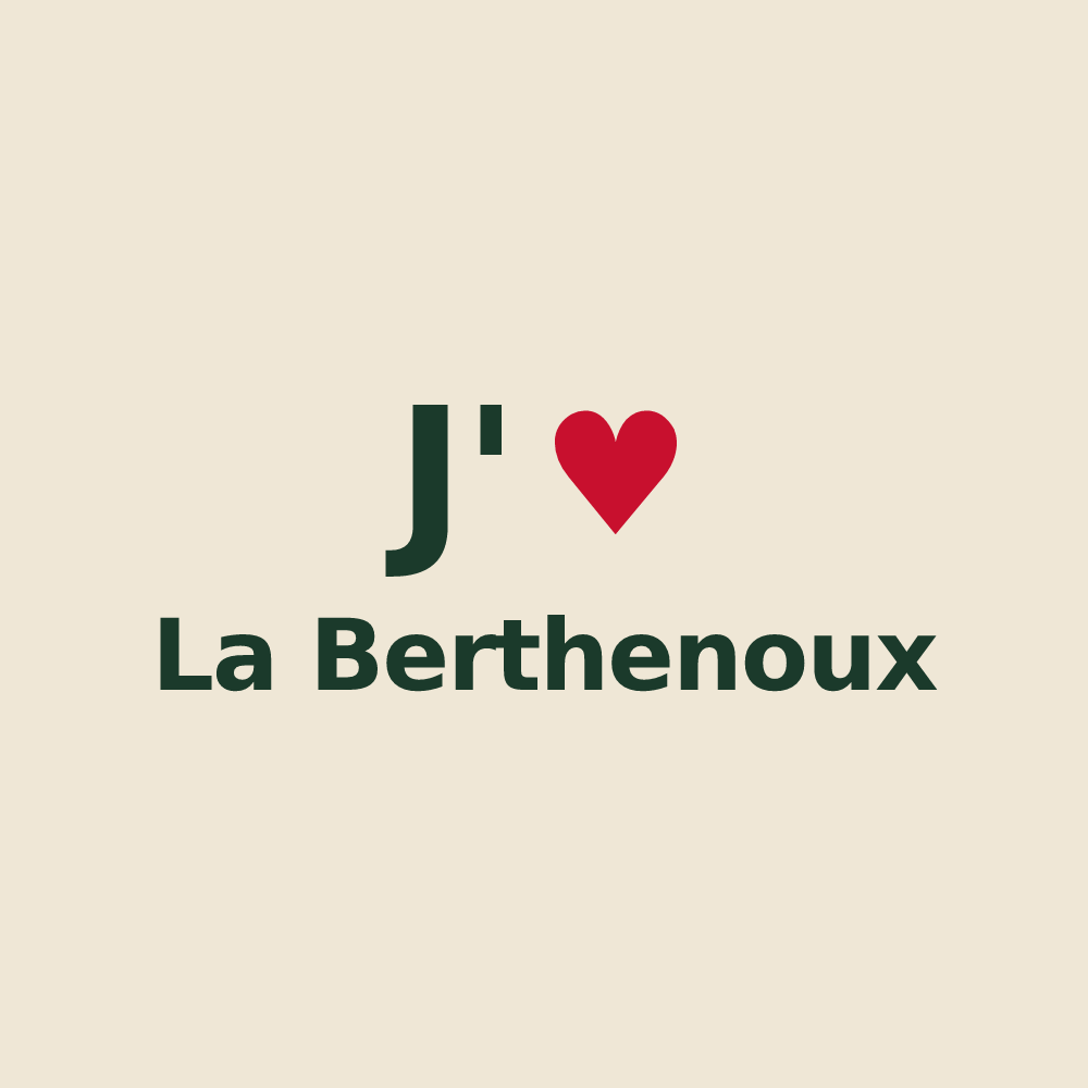 Tote bag personnalisé La Berthenoux — design J'aime La Berthenoux