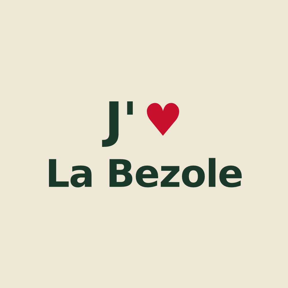 Tote bag personnalisé La Bezole — design J'aime La Bezole
