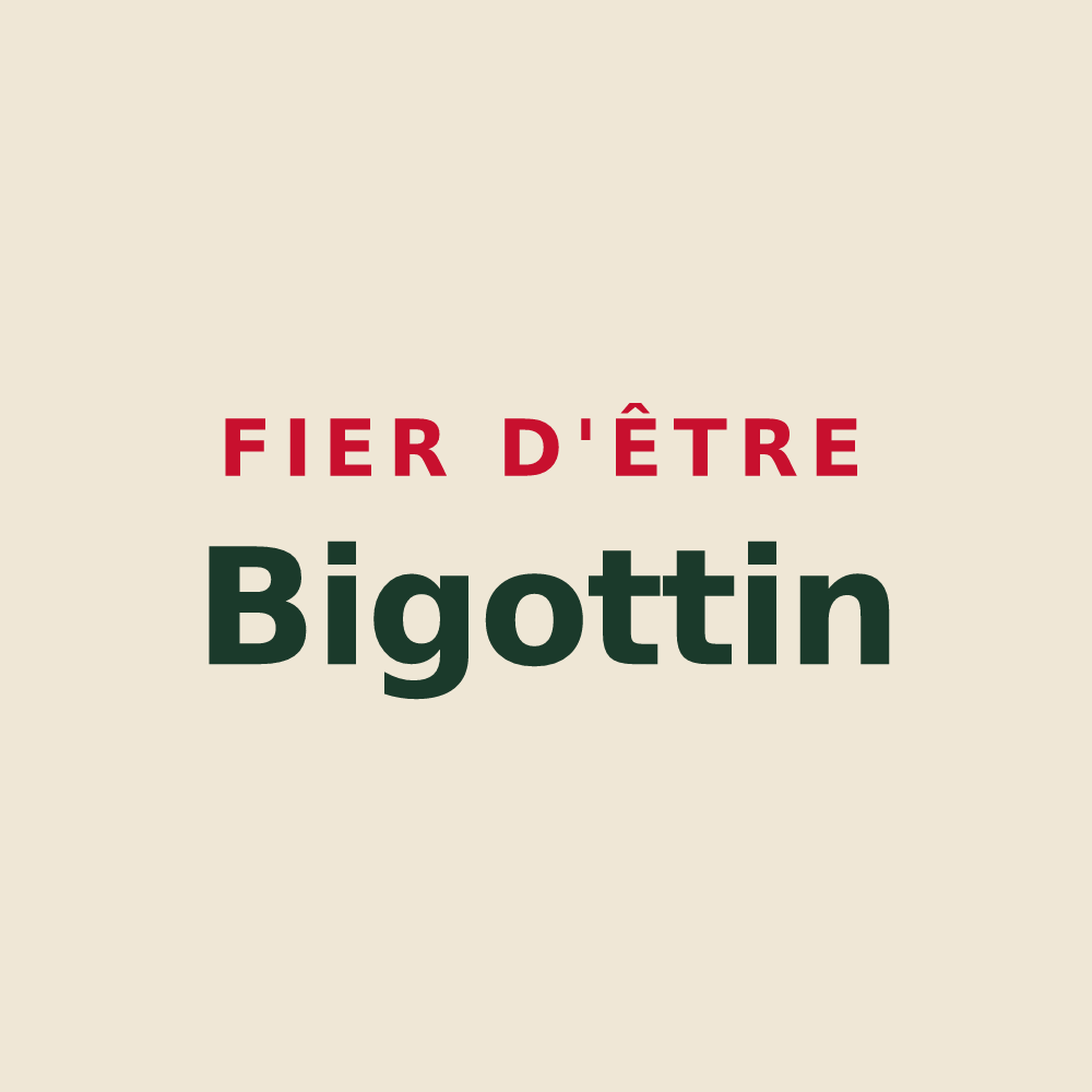 Tote bag « Fier d'être Bigottin » — design pour La Bigottière