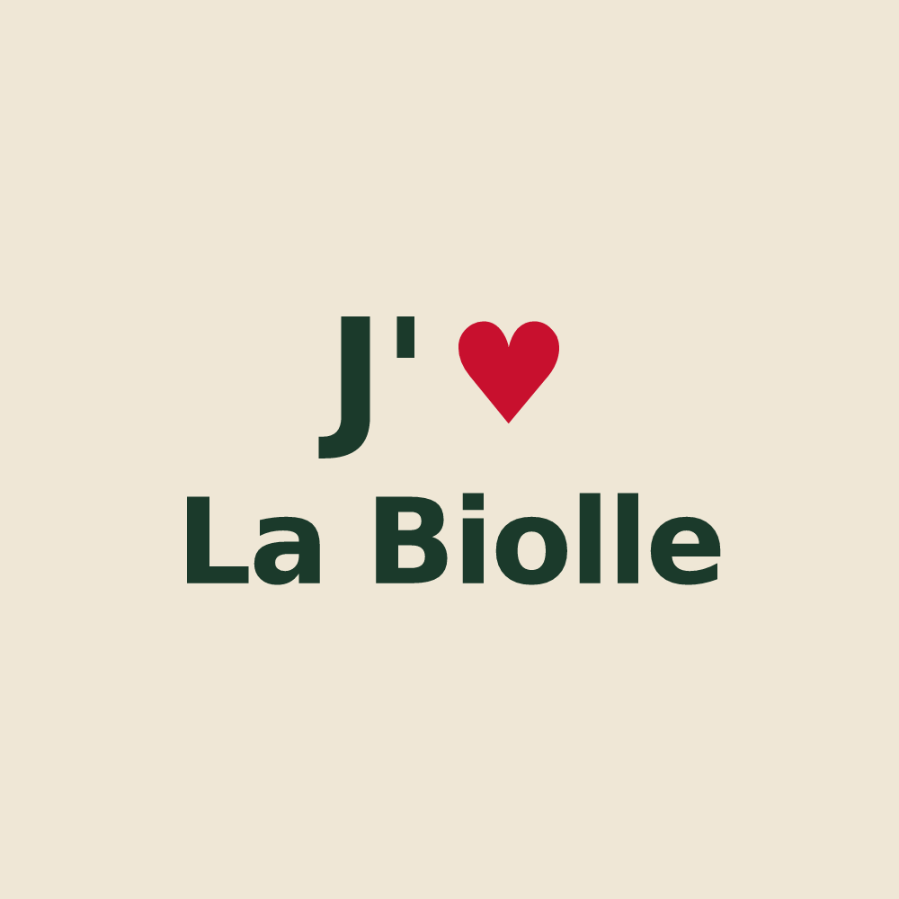 Tote bag personnalisé La Biolle — design J'aime La Biolle