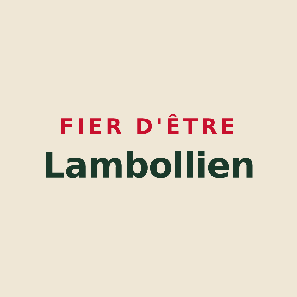 Tote bag « Fier d'être Lambollien » — design pour La Bouillie